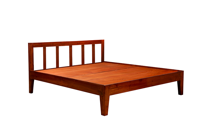 TR Teak Itziar Queen Bed Non-Storage